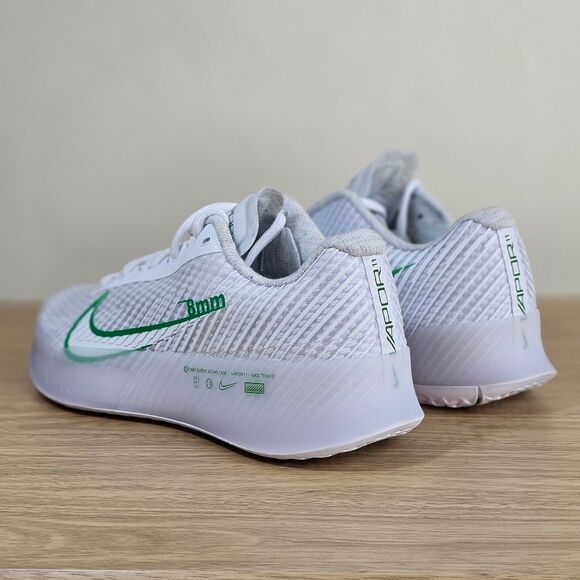 Nike Court Air Zoom Vapor 11 HC White Kelly Green Women's 9 Tennis DR6965-102 SE - Picture 12 of 16